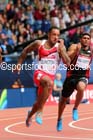 James Ellington (England) 200 metres semi-final at the Commonwealth Games, Glasgow. Photo: David T. Hewitson/Sports for All Pics
